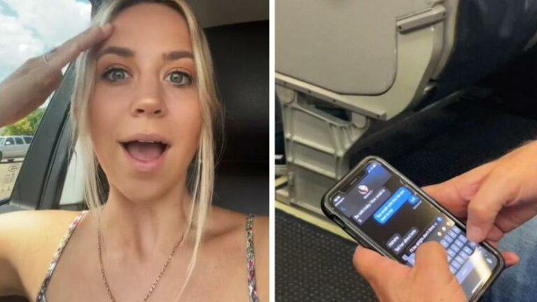 Vrouw op vliegtuig gechoqueerd door WhatsAppgesprek van passagier naast haar: «Hij had het over mij!» (video)