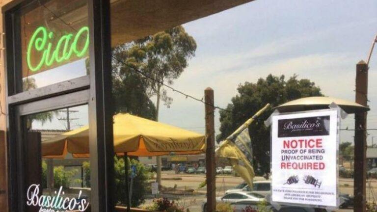 Anti-mondmaskerrestaurant wil alleen ongevaccineerde klanten bedienen