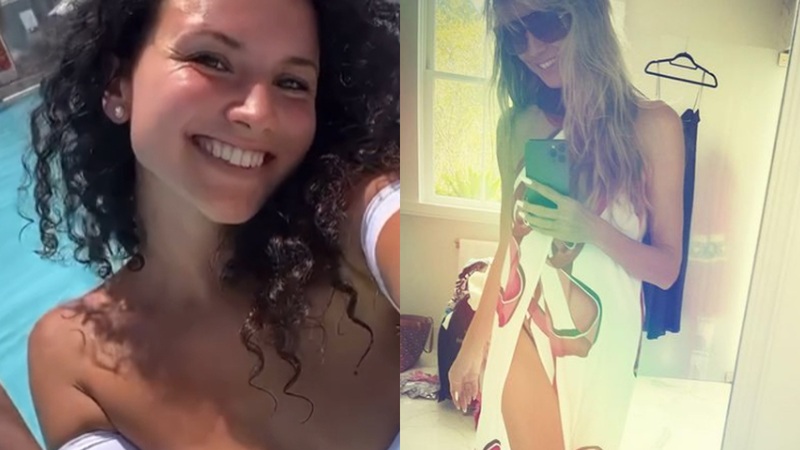 ‘Blind Getrouwd’-Laura straalt in prachtige jurk, ‘Temptation’-Angela poseert in zomerse outfits en Heidi Klum gilt onder de douche (foto’s)