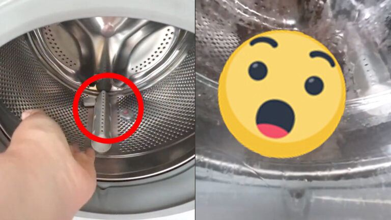Ze dacht dat haar wasmachine wel proper was. Maar dan steekt ze er een VAATWASTABLET in: “BAH!” (video)