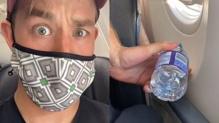 Man op vliegtuig oogst lof voor zijn geweldige reactie op WALGELIJK gedrag van medepassagier (video)