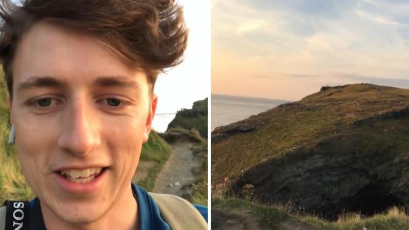 Fotograaf spot toevallig huwelijksaanzoek op klif en maakt er een prachtfoto van