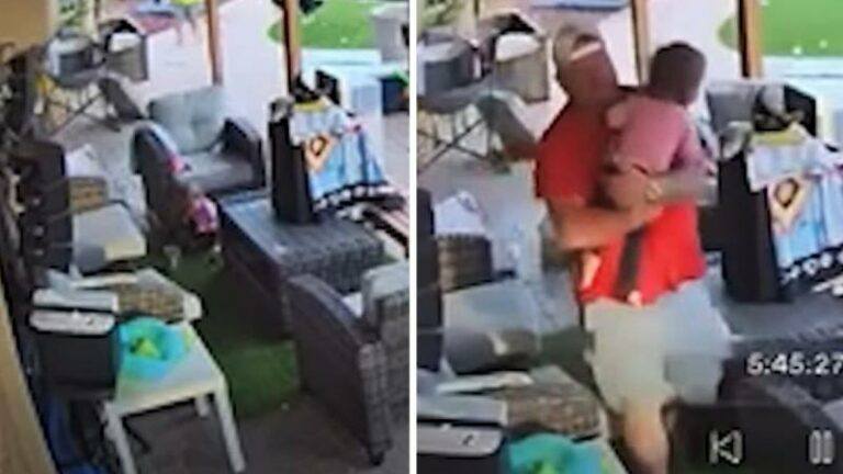 Vader ziet dochtertje met iets spelen, maar wanneer hij beseft wat het is: PANIEK! (video)