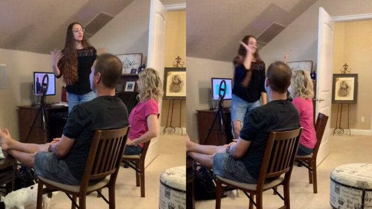 Dame maakt PowerPoint-presentatie om aan haar ouders te vertellen dat ze een… STRIPSTER is! (video)