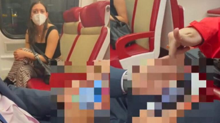 Dames confronteren viespeuk op trein die stiekem fotografeert onder rok: “Dit is walgelijk!” (video)