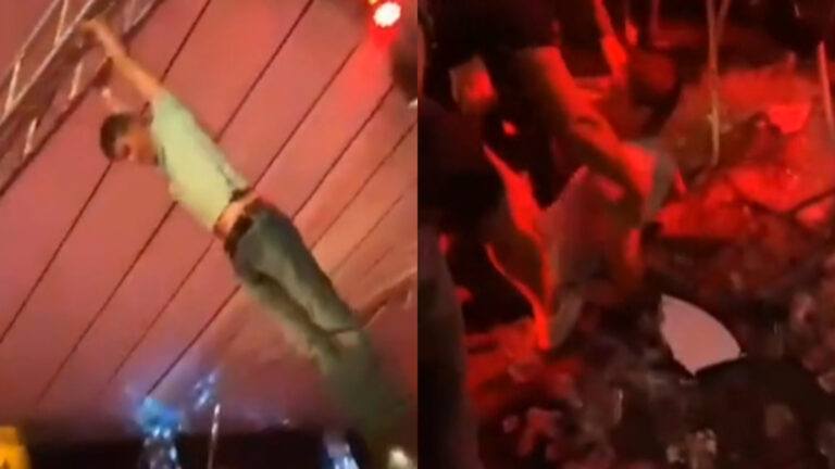 Man probeert hele feesttent te imponeren met zijn ‘stunt’. Maar dan? PIJNLIJK! (video)