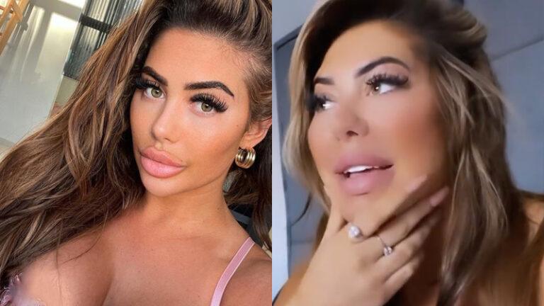 Realityster Chloe Ferry zit vast in bad: “Nu moet ik de brandweer bellen… Ik lig hier naakt!” (foto’s)
