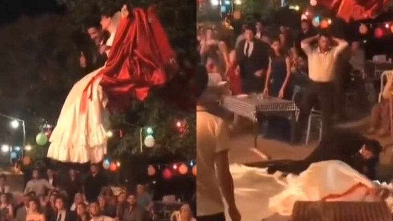 Bruidspaar steelt de show op trouwfeest. Maar dan gaat het plots FOUT! (video)
