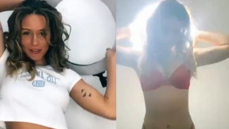 Schaarsgeklede dames zetten zichzelf in de spotlights voor nieuwste TikTok-challenge (video)