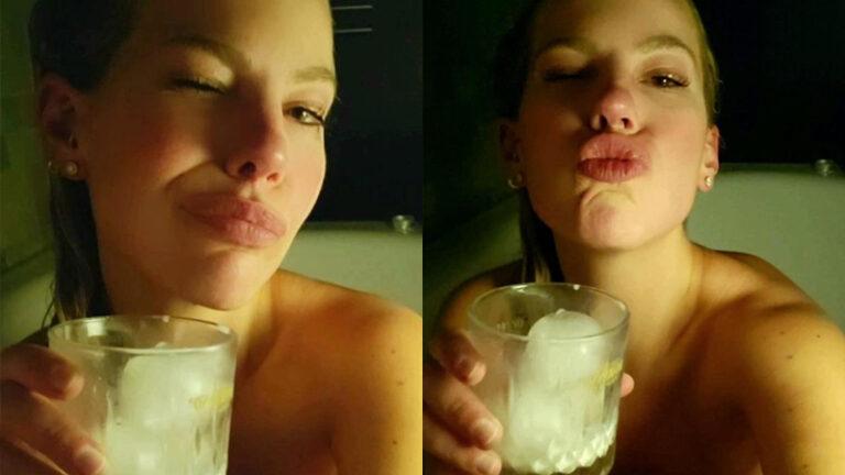 Eline De Munck neemt een bad én deelt er foto’s van. Fans lovend: “Supermooie dame!”