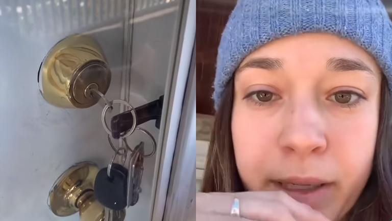 Deze vrouw heeft zichzelf op wel HEEL bijzondere manier buitengesloten: “Wat moet ik nu doen?” (fails)