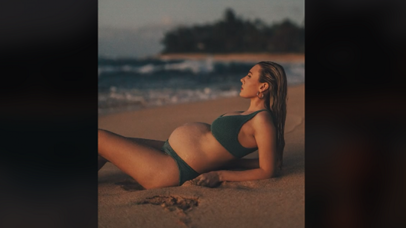 Vrouw poseert voor idyllische zwangerschapsshoot op het strand, maar dan gaat het mis … (video)