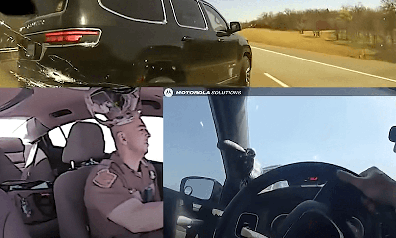 Agent blijft ijzig kalm tijdens beschieting en SPECTACULAIRE achtervolging (video)