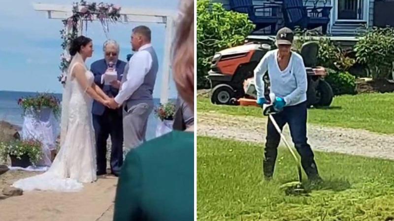 Ophef over vrouw die huwelijk verpest door gras te maaien: «Zo zielig van haar!» (video)