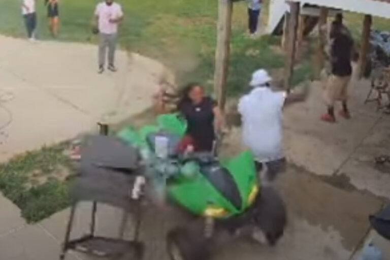 Jongedame op quad wil even tonen wat ze kan. Maar dan? Gedaan met de gezellige barbecue! (video)
