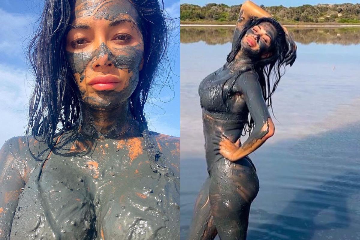 Nicole Scherzinger volledig onder de modder: “Lekker smerig doen!” (foto’s)