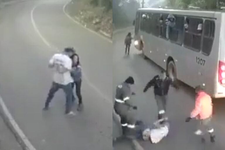 Man valt vrouw op agressieve wijze lastig. Maar dan? VERDIENDE LOON! (video)