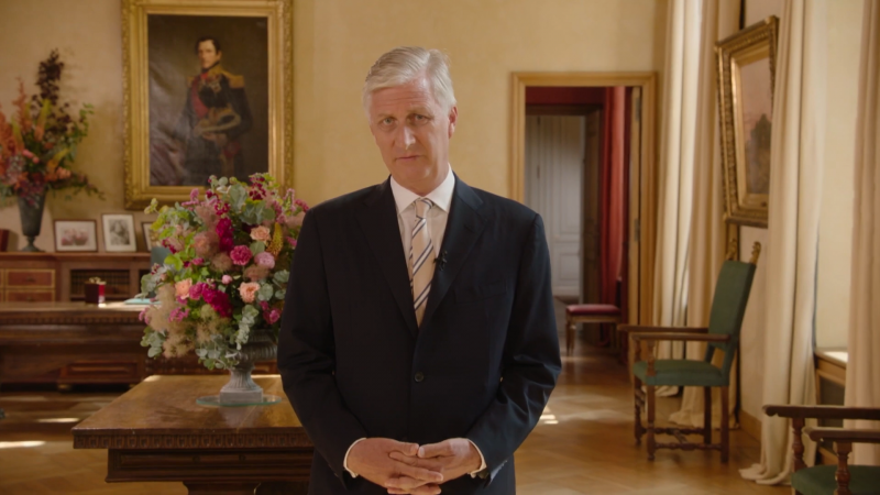 Koning Filip in 21-juli toespraak: «We zullen ons niet uit elkaar laten spelen door chantage» van Rusland (video)