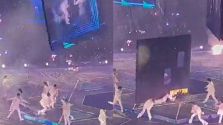 HORROR. Gigantisch scherm verplettert lid van boyband, Hongkong start onderzoek
