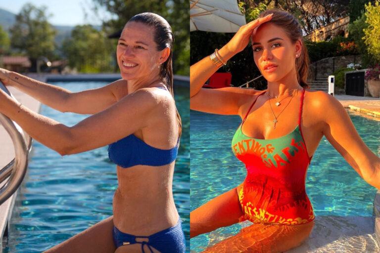 Olga Leyers ontspant in bikini, Eline De Munck straalt in sensuele outfit en Hilde De Baerdemaeker koelt af in het water (foto’s)