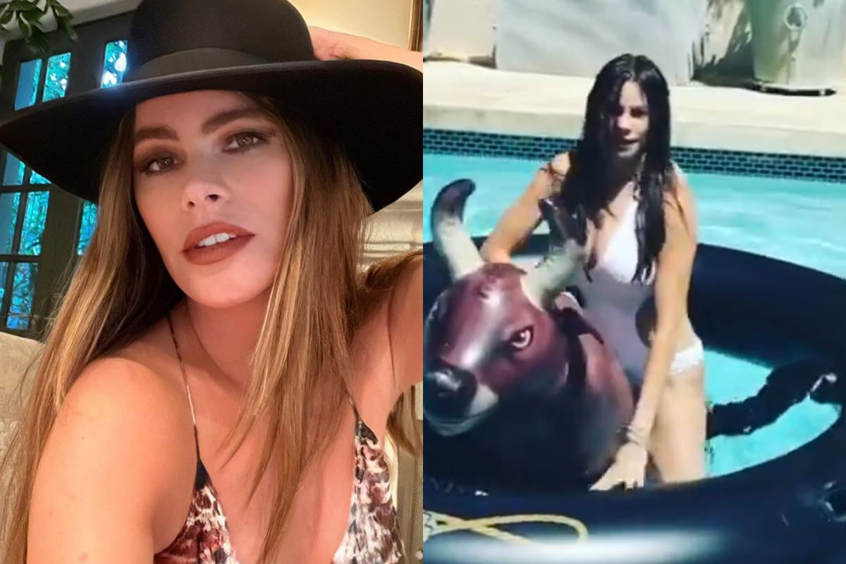 ‘AGT’-jurylid Sofía Vergara mispakt zich in badpak aan ‘opblaasbare stier’. Fans lachen zich een breuk! (video)