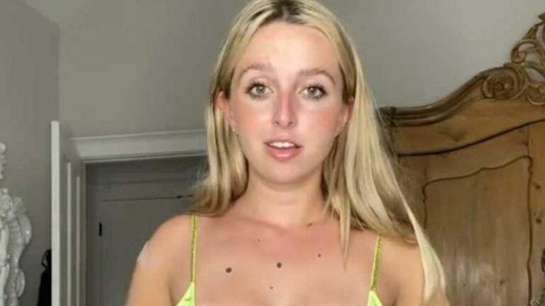 Vrouw past elegant kleedje, maar het bedekt haar borsten totaal niet: «Voor wie is dit gemaakt?!» (video)