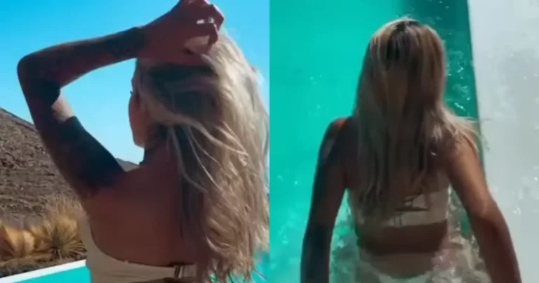 Dame wil op elegante wijze het zwembad in. Maar dan? WOOPS! (fails)