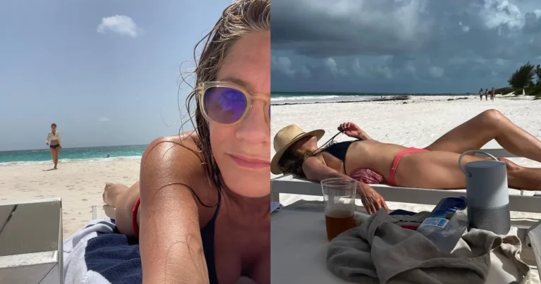 Actrice Jennifer Aniston pakt uit met leuke bikinifoto’s: “Schoonheid!”