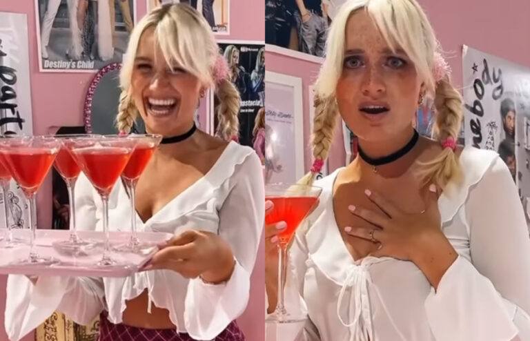 Kortgerokte Julie Vermeire speelt beruchte filmscène na: “Hahaha, legendarisch!” (video)