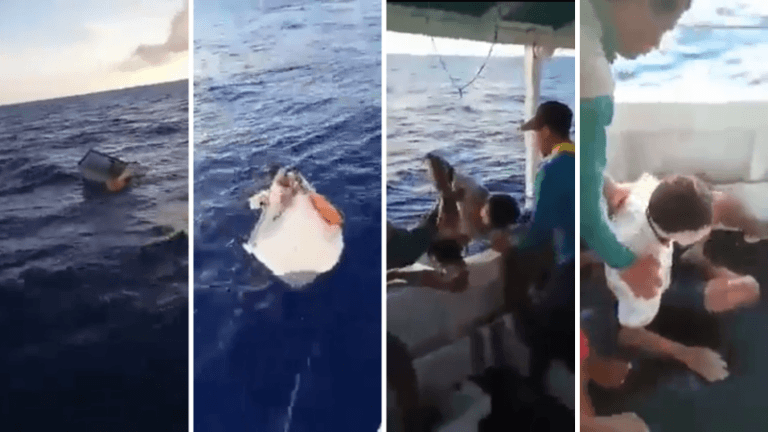 Braziliaanse visser overleeft 11 dagen op zee in koelkast (video)