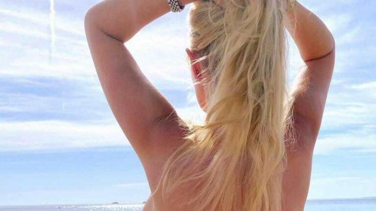 Lesley-Ann Poppe bewijst met foto dat ze topless zont in Ibiza: «Gewaagd, maar sexy!»