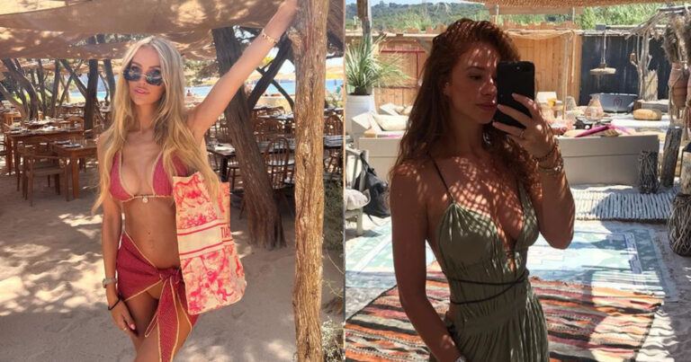 Verloofde van Thibaut Courtois poseert in sensuele outfit, Eline De Munck amuseert zich in badpak en Anouk Matton geniet in bikini (foto’s)
