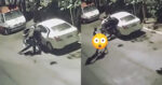 Carjackers verstoren vrijpartij van koppeltje en laten het duo naakt op straat achter! (video)