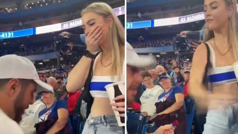 Man vraagt vriendin ten huwelijk, maar haar reactie is genadeloos: «Die mep hoefde niet!» (video)