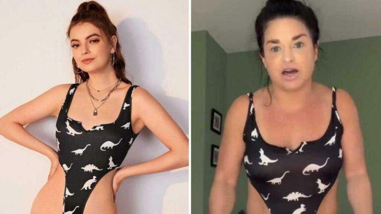 Vrouw waagt zich aan hoog uitgesneden bodysuit: «Hier móet je gewoonweg iets onder dragen!» (video)