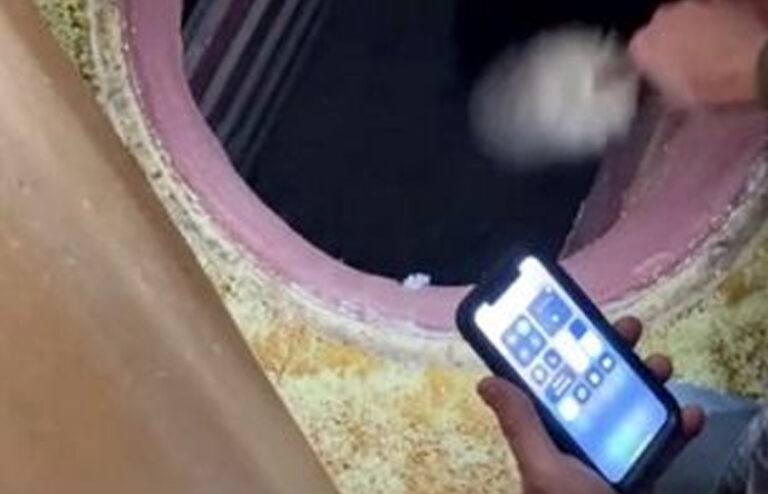 Vrouw merkt gat op in slaapkamer en ontdekt zo een VERBORGEN schuilkamer! (video)
