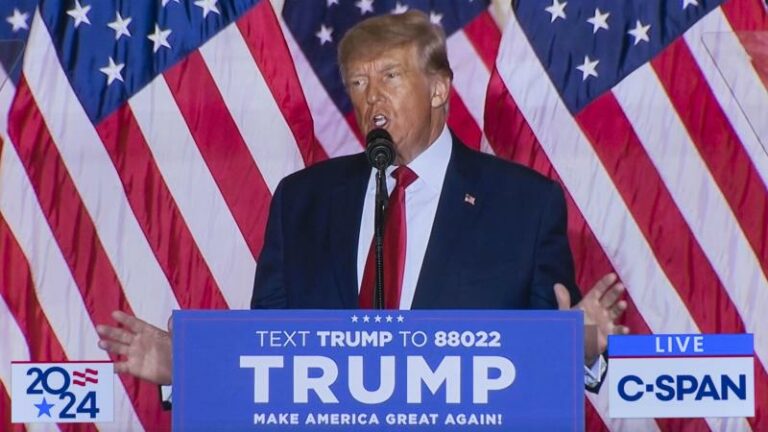 Trump dient officieel kandidatuur in voor presidentsverkiezingen van 2024