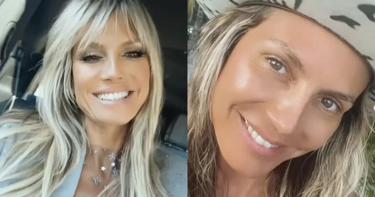 Heidi Klum kroop wel érg schaarsgekleed in haar halloweenoutfit en verbaast fans: “Waarom?!” (foto)