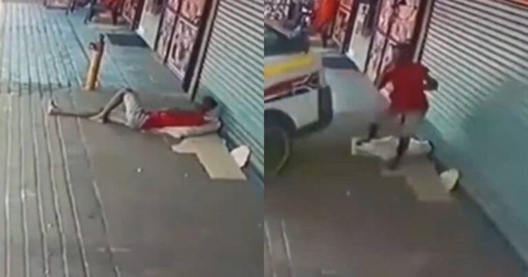 Man wordt nét op tijd wakker van dutje en ontsnapt NIPT aan de dood! (video)