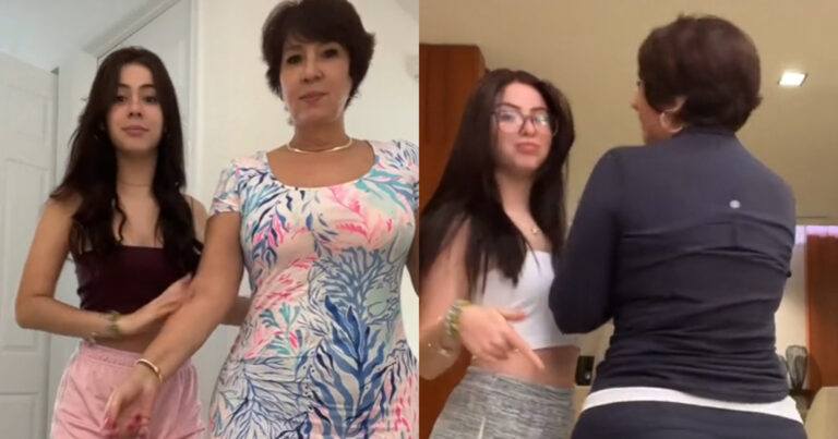 TikTokster meer dan trots op achterwerk van haar moeder: “Geef alstublieft die genen door!” (video)