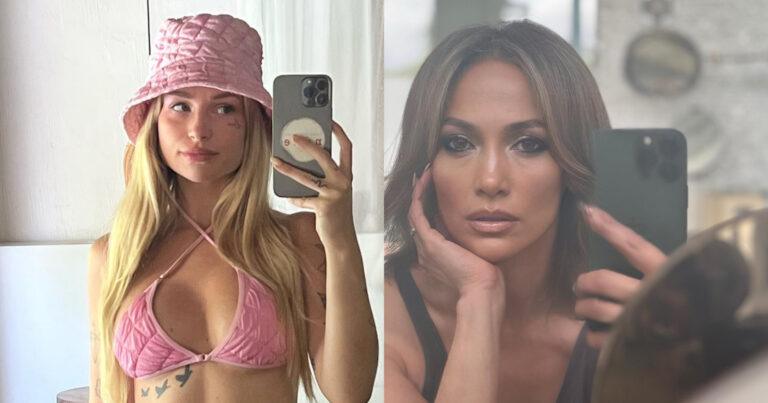 Pommelien Thijs pakt uit met knappe selfie, zus van Kate Moss deelt bikinifilmpje en Lily Allen poseert in sensuele jurk (foto’s)