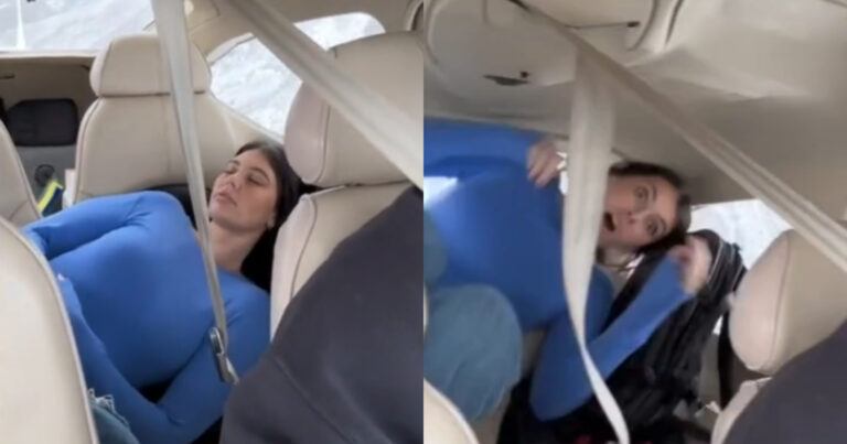 Piloot maakt zijn vrouw op wel heel stevige wijze wakker: “Goeiemorgen!” (video)