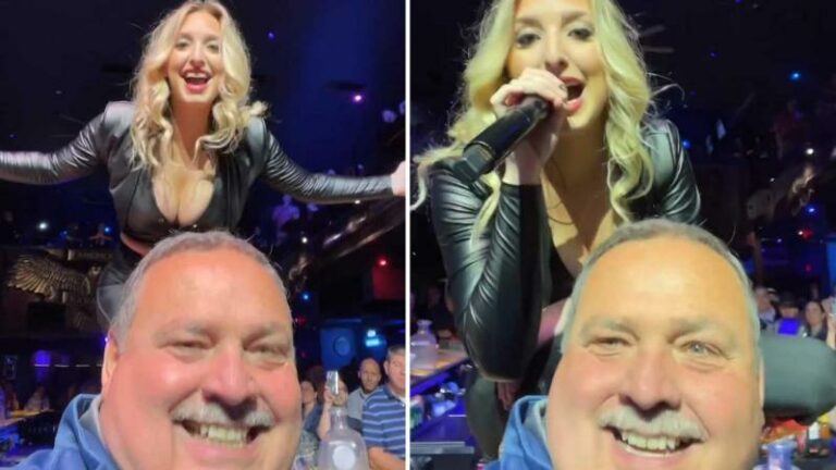 Man filmt zichzelf en krijgt volle aandacht van zangeres: «Heeft je vrouw dit gezien?!» (video)