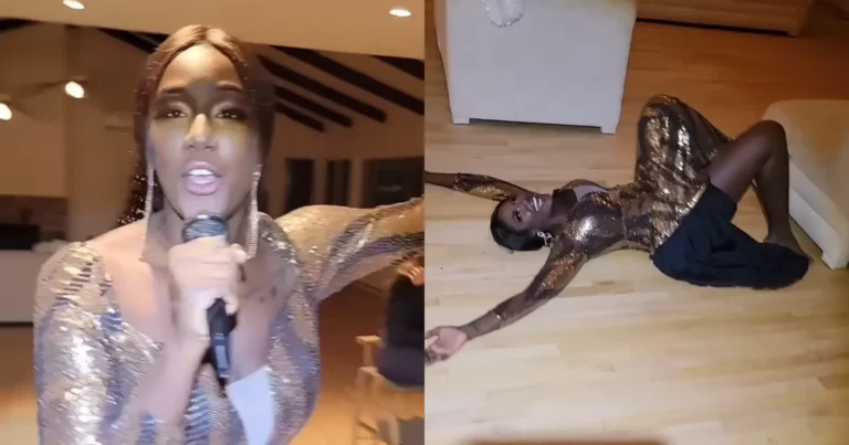 Dame begint aan het nieuwe jaar met een grandioze entree. Maar dan? WOOPS! (fails)