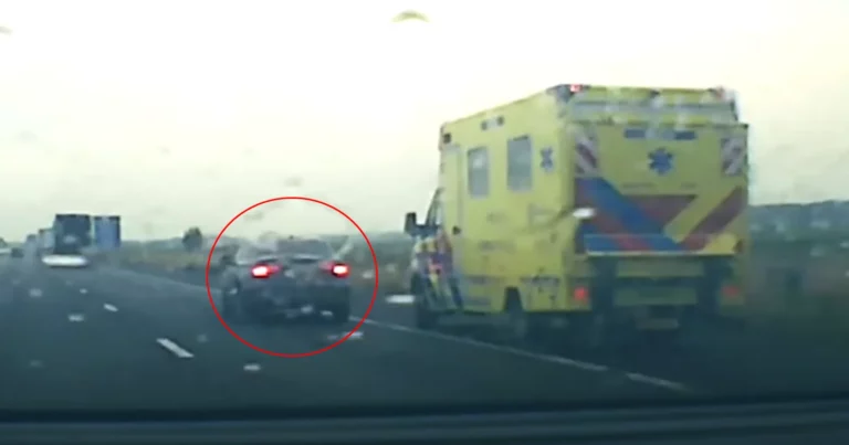 Wegpiraat hindert AMBULANCE meermaals: “Rijbewijs afpakken!” (video)
