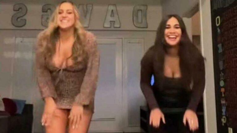 Influencer doet dansje, maar dan springt haar outfit per ongeluk open… (video)