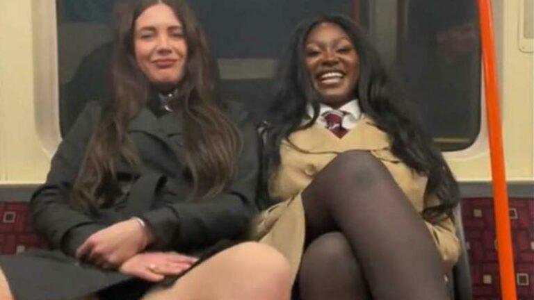 Vrouwen in metro plagen gluurder op gewaagde wijze wanneer hij wegkijkt: «Briljant!» (video)