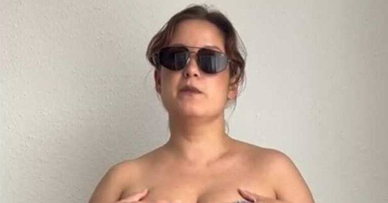 Influencer kan niet dragen wat ze wil door grote borsten: “Iedereen staart me aan” (video)