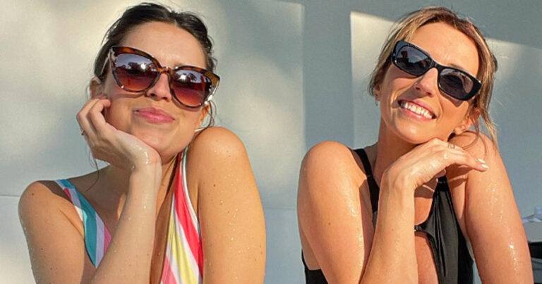 ‘Thuis’-actrices genieten samen in jacuzzi: “Twee knapperds!” (foto)