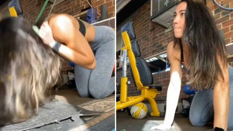 Influencer beleeft gênant moment in fitness: «Dat moet pijn gedaan hebben!» (video)